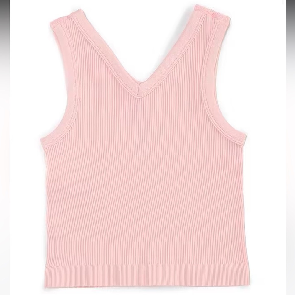 GB Big Girls Sleeveless V-Neck Seamless Tank Top